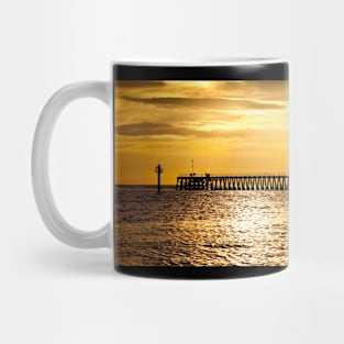 December sunrise over the Old Wooden Pier. Mug